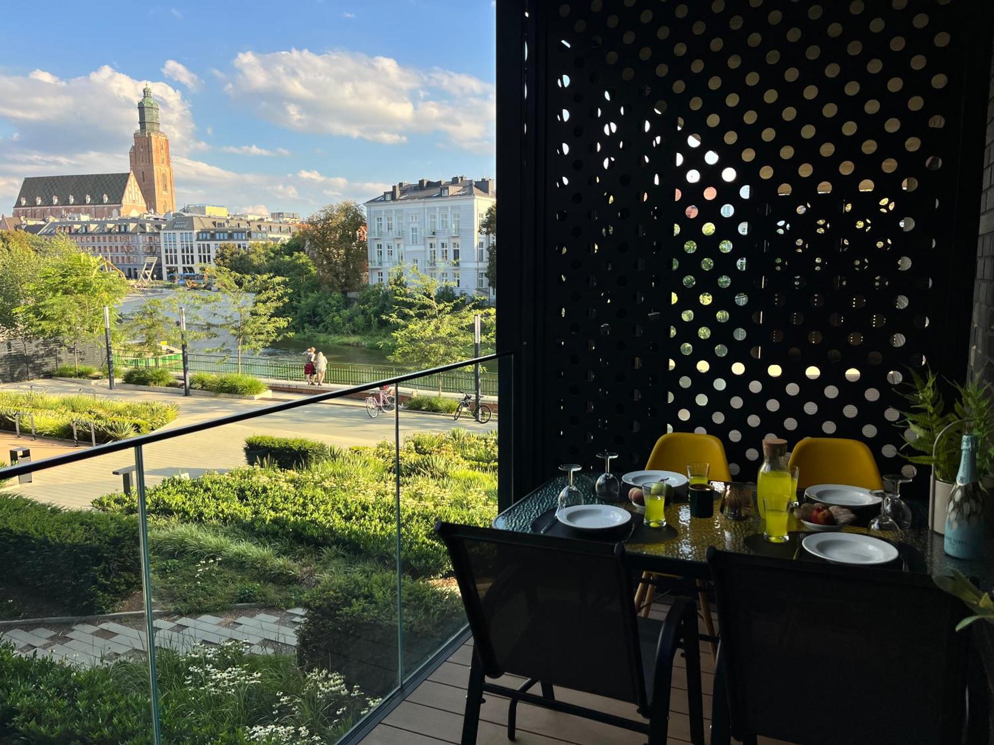 Apartament Z Tarasem I Widokiem Na Rzeke Wroapart-Pl - Apartment With Terrace And River View Wroapart Wrocław Eksteriør billede